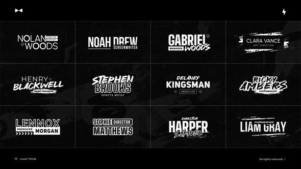 Lower Thirds Unique | After Effects Elements template preview