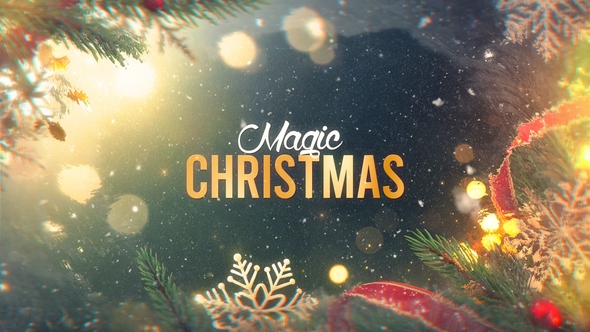 Magic Christmas Slideshow Openers template preview