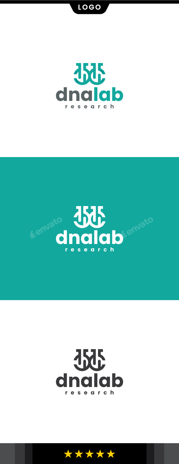 Dna Laboratory Logo Template