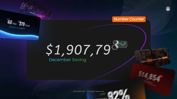 Number Counter Titles template preview