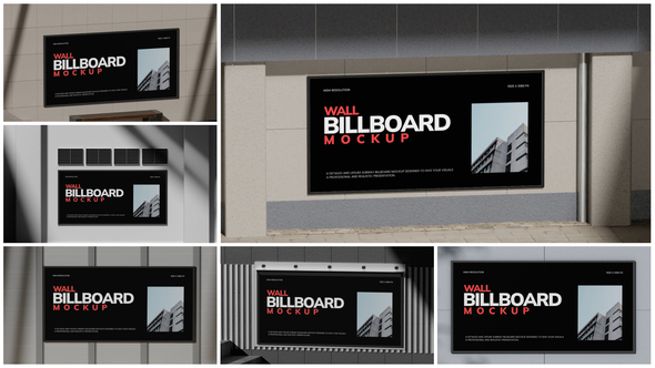 Wall Billboard Mockup Product Promo template preview
