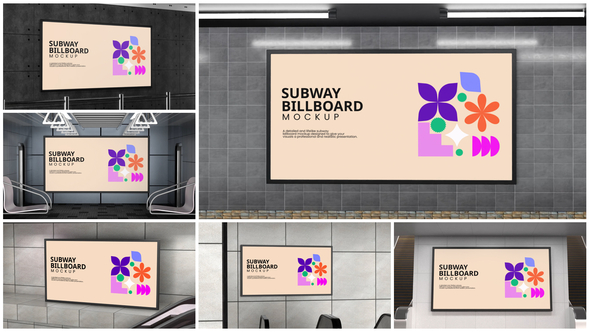 Subway Billboard Mockup Product Promo template preview