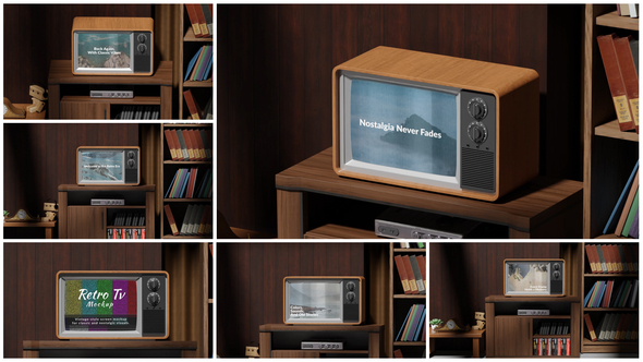 Retro TV Mockup Product Promo template preview
