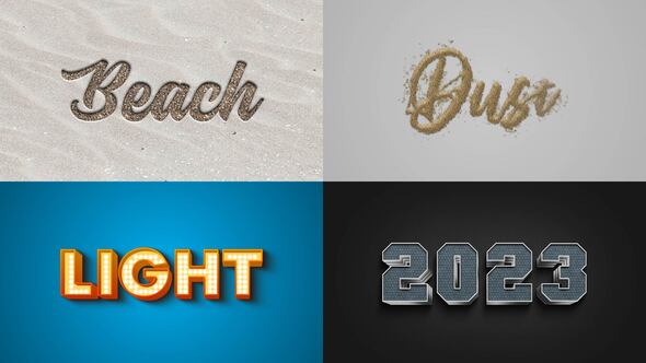 Text Effect 02 Titles template preview