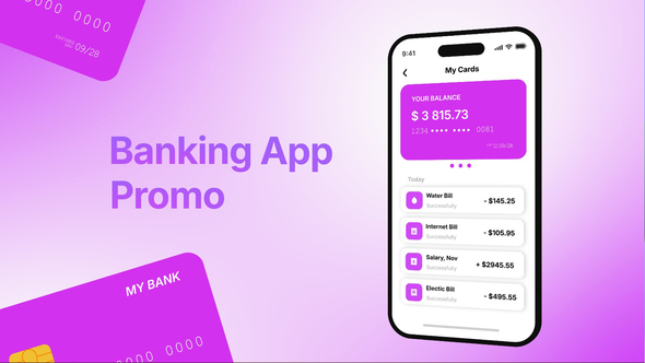 Banking App Promo Openers template preview