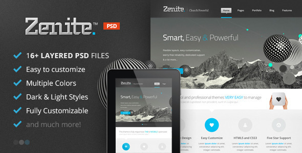 Zenite - PSD - ThemeForest 5506265