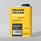 Oblong Tin Can Mockup Sets 