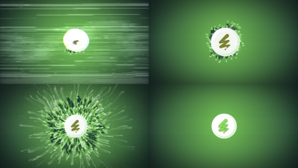 Ambient Particle Logo for After Effects Logo Stings template preview
