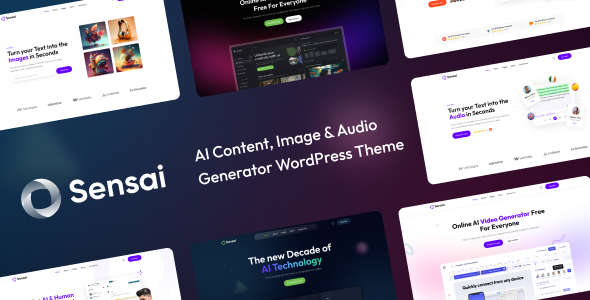 Sensai – AI Generator WordPress Theme