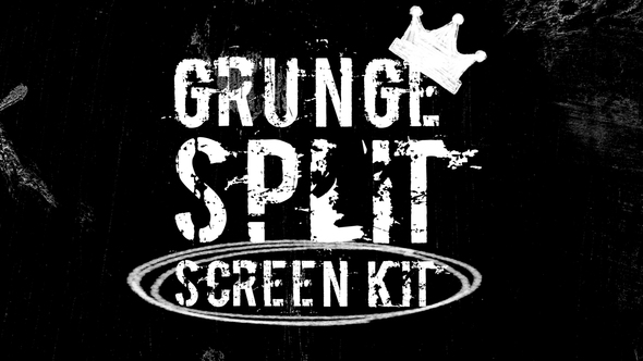 Grunge Split Screen Kit Elements template preview