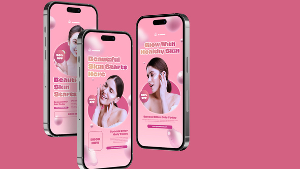 Vertical Skin Care Promo Product Promo template preview