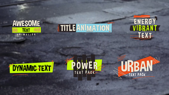 Urban Energy Titles Titles template preview