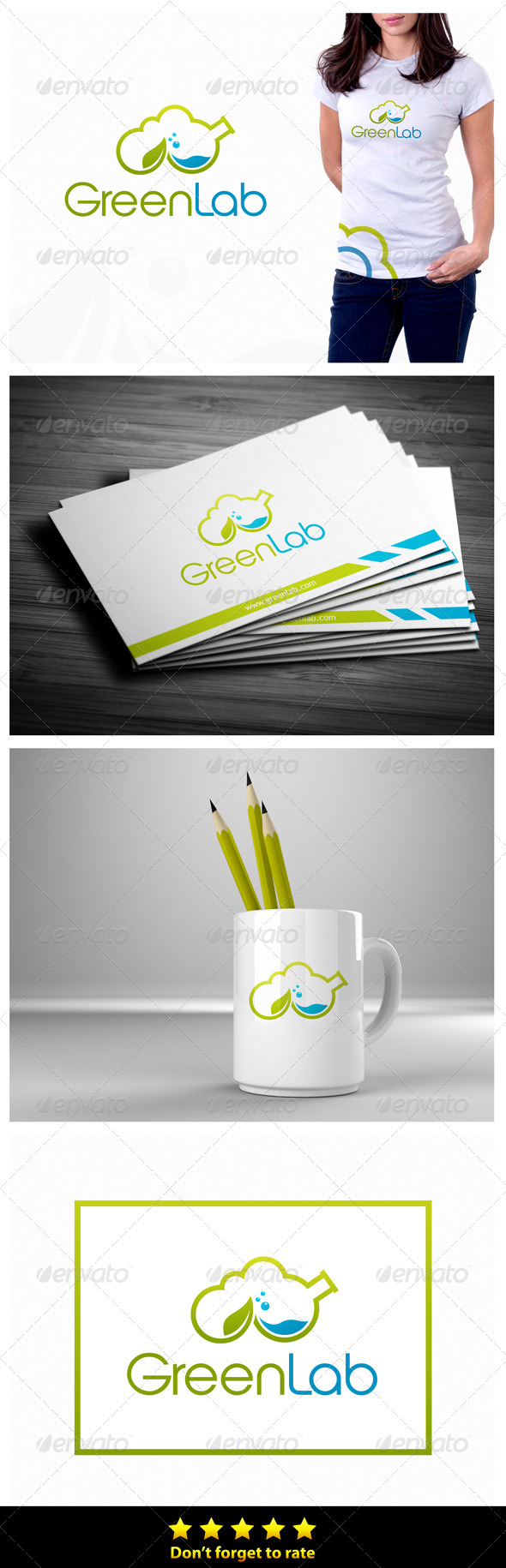 Healthy Lab - Symbols Logo Templates