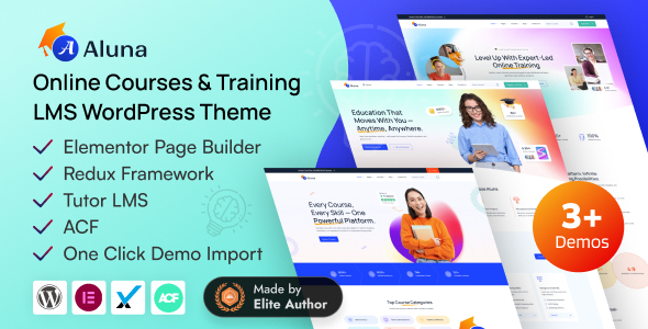 Aluna – Online Courses & Training LMS WordPress Theme