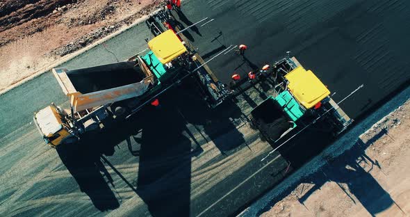 Laying of New Asphalt Pavement alt