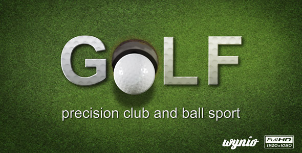 Golf Text Reveal - VideoHive 5280640