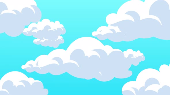 Cartoon Clouds Animation