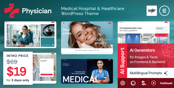 Physician – Medical Hospital & Healthcare WordPress Theme