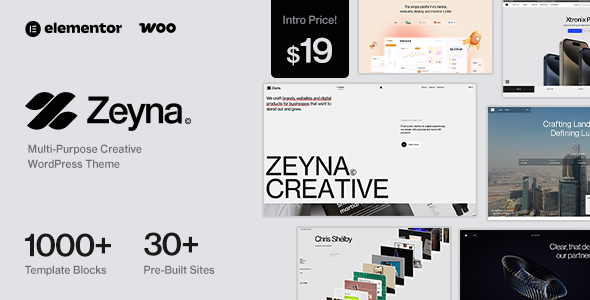Zeyna – Multi-Purpose Creative WordPress Theme