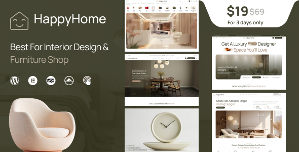 Happyhome – Interior & Home Decor WordPress Theme