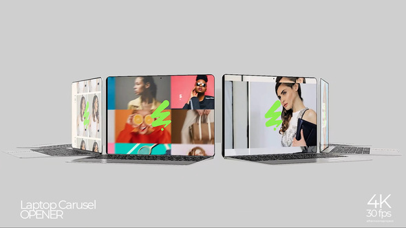 Laptop Carousel Opener Openers template preview