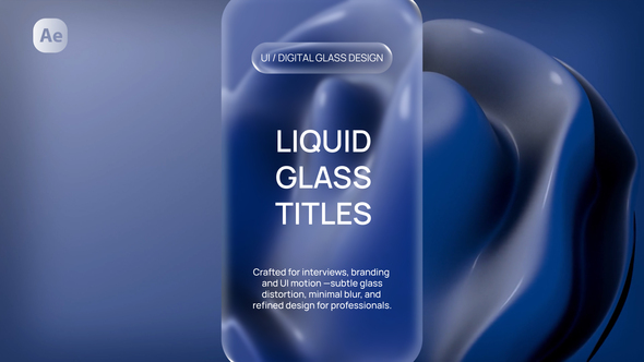 Liquid Glass Titles Titles template preview