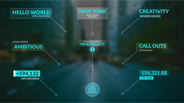 Call Outs Logo Stings template preview