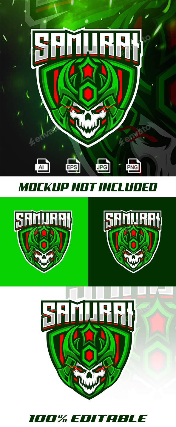 Samurai Mascot Logo & eSport Logo Template