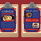 Chinese Restaurant Food Menu 