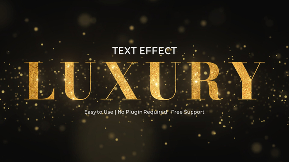 Luxury Text Effect Titles template preview