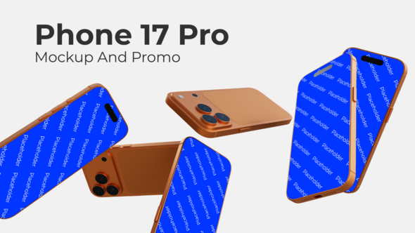 Phone 17 Pro Mockup And App Promo Product Promo template preview