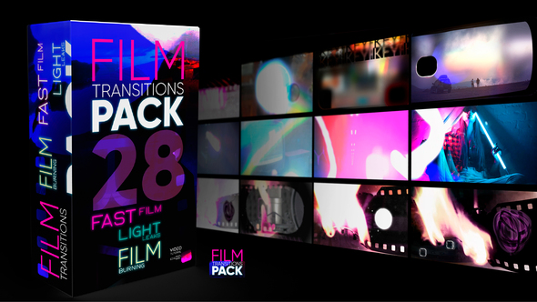 Film Transitions Pack Elements template preview