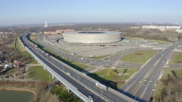 Football Stadium from above