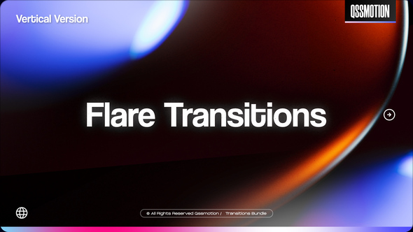 Vertical Lens Flare Transitions Elements template preview