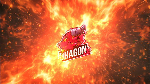 Dragon Fire Logo Reveal Logo Stings template preview