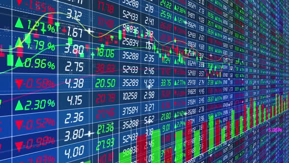 Financial Securities Stock Price Change Data Market Trend Chart