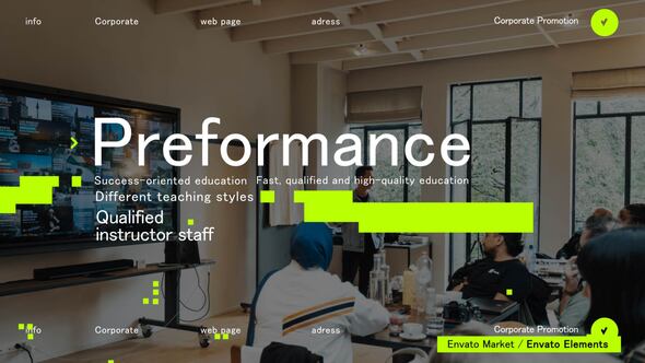 Education Promo Video Displays template preview