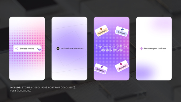 Vertical Motion Intro Openers template preview