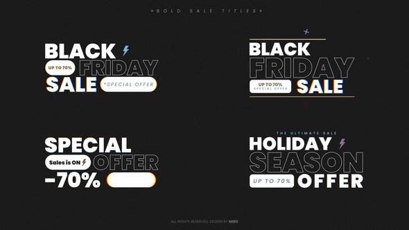 Bold Sale Titles Titles template preview