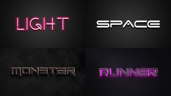 Text Effect - Action Style 03 Titles template preview