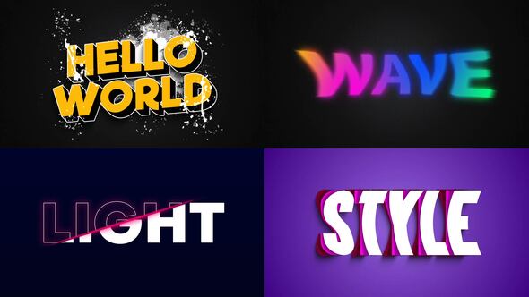 Text Effect - Artistic Style 03 Titles template preview