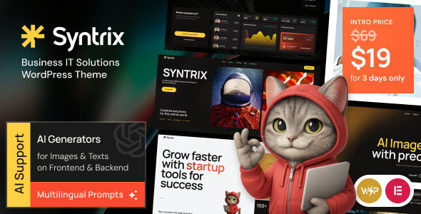 Syntrix – Business IT Solutions WordPress Theme