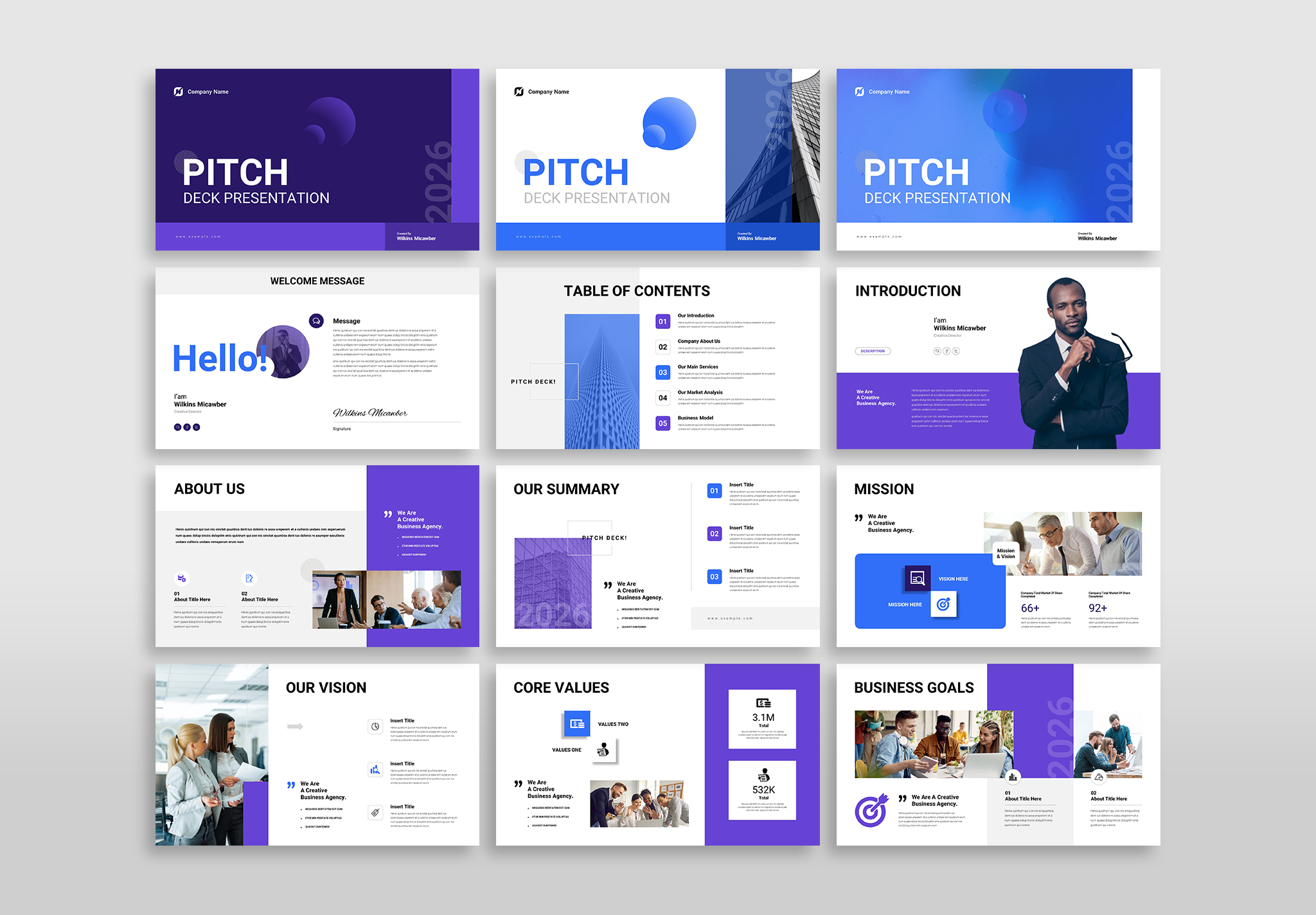 Pitch Deck PowerPoint Presentation Template, Presentation Templates