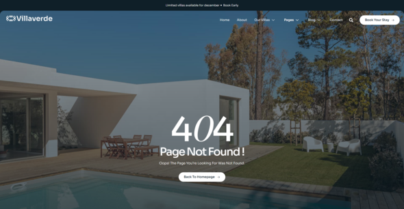 Villaverde - Luxury Villa & Resort Elementor Template Kit