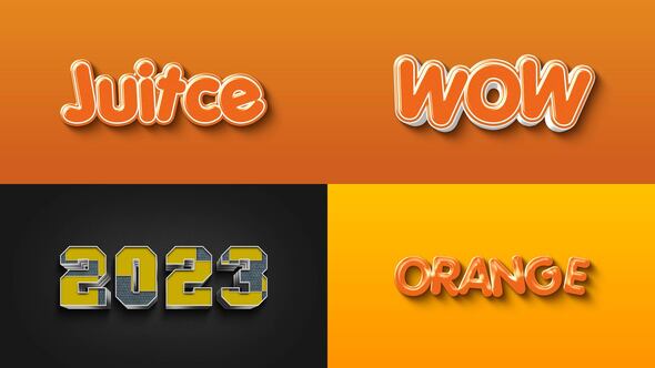 Text Effect 03 Titles template preview