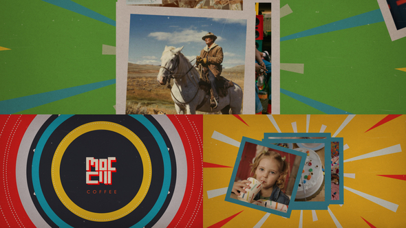 Collage Logo Intro Reveal Logo Stings template preview