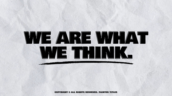 Painted Titles | AE Titles template preview