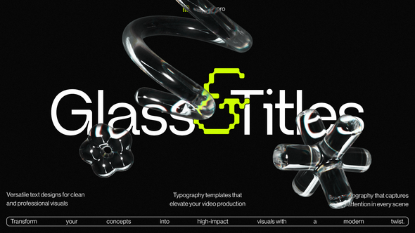 Reflected Typography Titles template preview