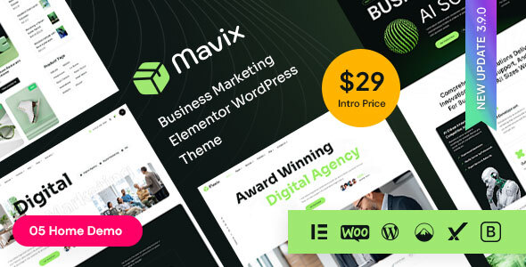 Mavix – Business Marketing Elementor WordPress Theme