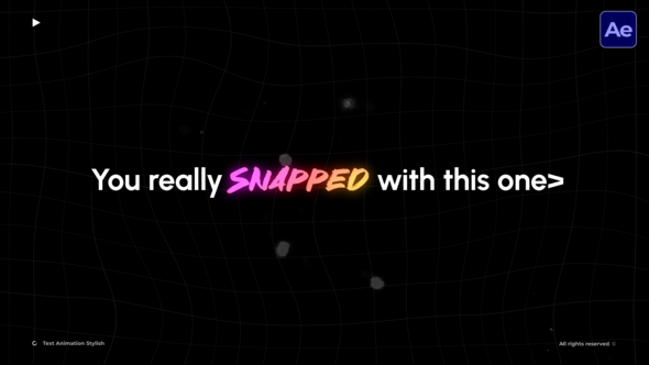 Text Animation Stylish  AE Titles template preview